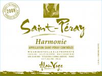 St Peray Harmonie Label St Peray Harmonie Label